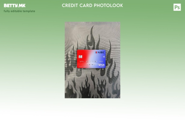 модерен стил Холандија NIBC Bank виза класичен шаблон за фотографски изглед на к